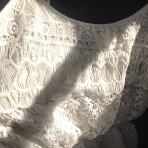 Lace white dress